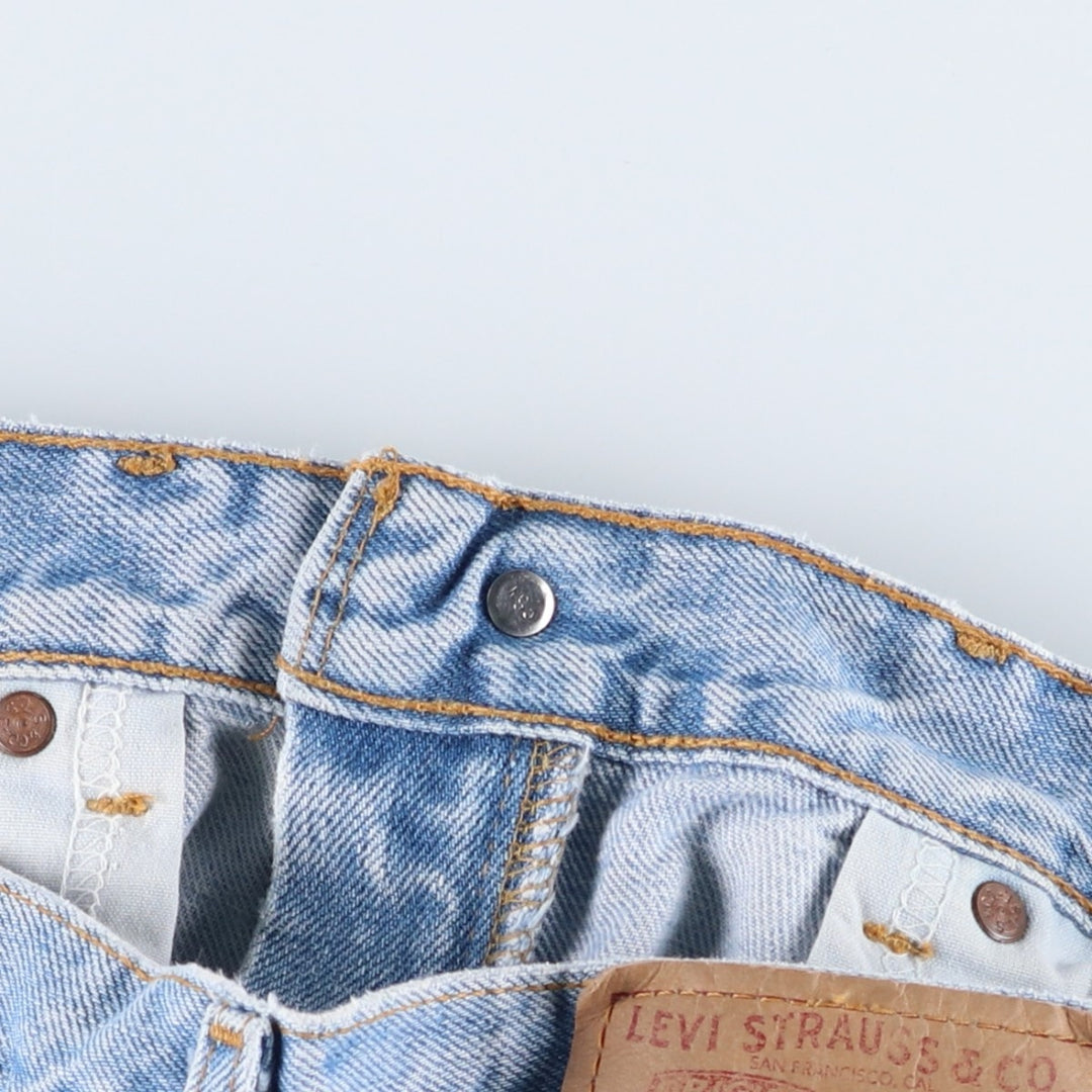90'S Levi's 00505-4834 Regular Fit Straight Leg Tapered Denim Pants, Men's Size W32 (approx.), Vintage cotton blue type Vintage Second Hand