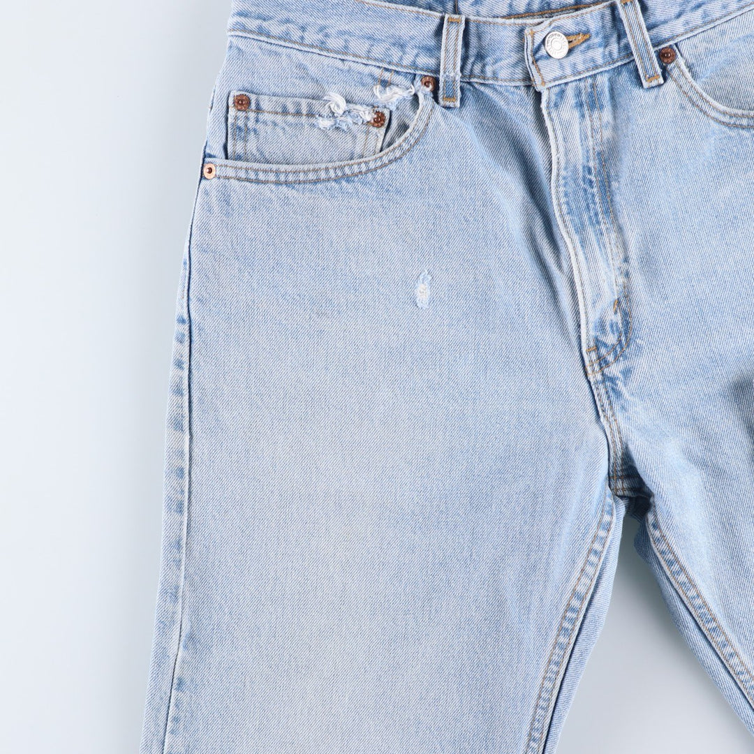 90'S Levi's 00505-4834 Regular Fit Straight Leg Tapered Denim Pants, Men's Size W32 (approx.), Vintage cotton blue type Vintage Second Hand