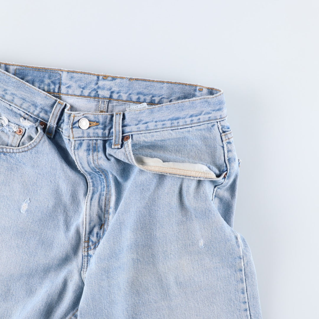 90'S Levi's 00505-4834 Regular Fit Straight Leg Tapered Denim Pants, Men's Size W32 (approx.), Vintage cotton blue type Vintage Second Hand