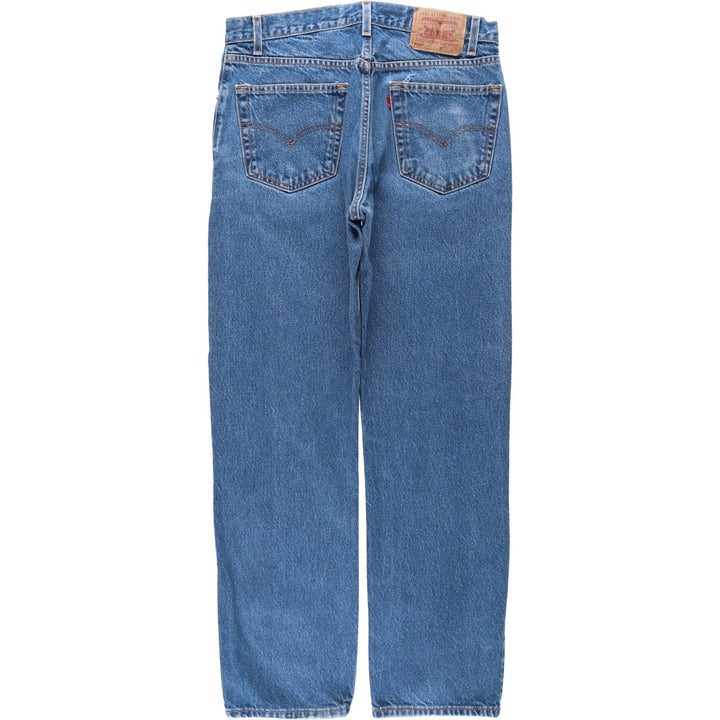 90'S Levi's 00505-0216 Regular Fit Straight Leg Tapered Denim Pants, Men's Size W33 (approx.), Vintage cotton blue type Vintage Second Hand