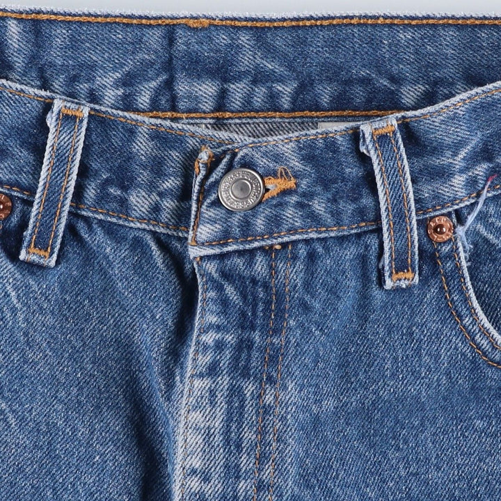 90'S Levi's 00505-0216 Regular Fit Straight Leg Tapered Denim Pants, Men's Size W33 (approx.), Vintage cotton blue type Vintage Second Hand