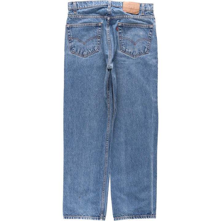 90'S Levi's 00505-0216 Regular Fit Straight Leg Tapered Denim Pants, Men's, Size 34 (Vintage) cotton blue type Vintage Second Hand