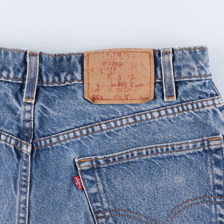 90'S Levi's 00505-0216 Regular Fit Straight Leg Tapered Denim Pants, Men's, Size 34 (Vintage) cotton blue type Vintage Second Hand