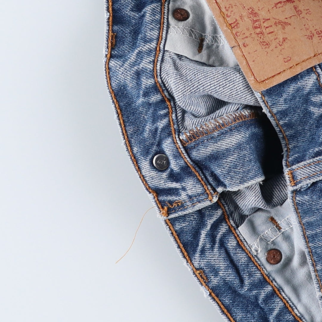 90'S Levi's 00505-0216 Regular Fit Straight Leg Tapered Denim Pants, Men's, Size 34 (Vintage) cotton blue type Vintage Second Hand