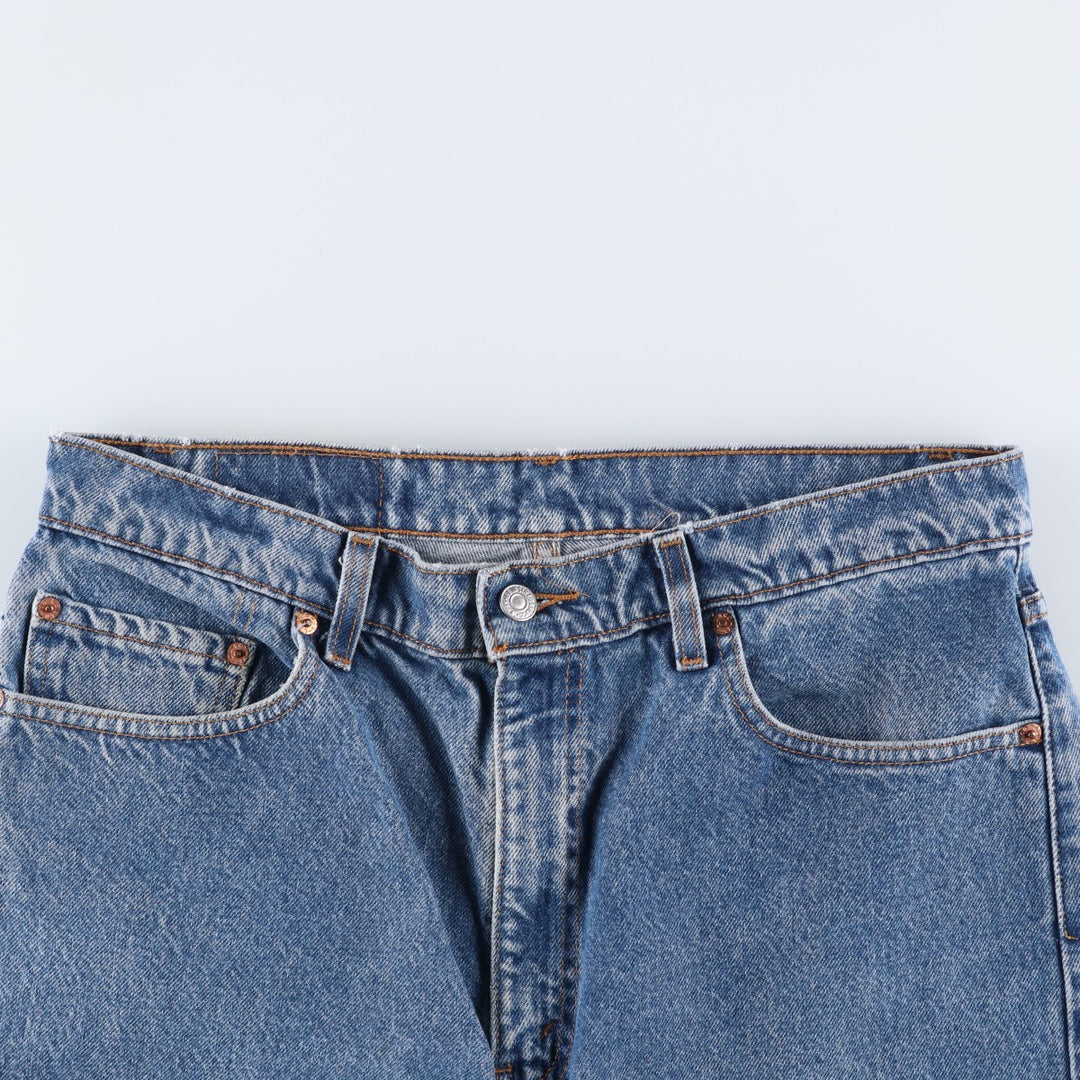 90'S Levi's 00505-0216 Regular Fit Straight Leg Tapered Denim Pants, Men's, Size 34 (Vintage) cotton blue type Vintage Second Hand