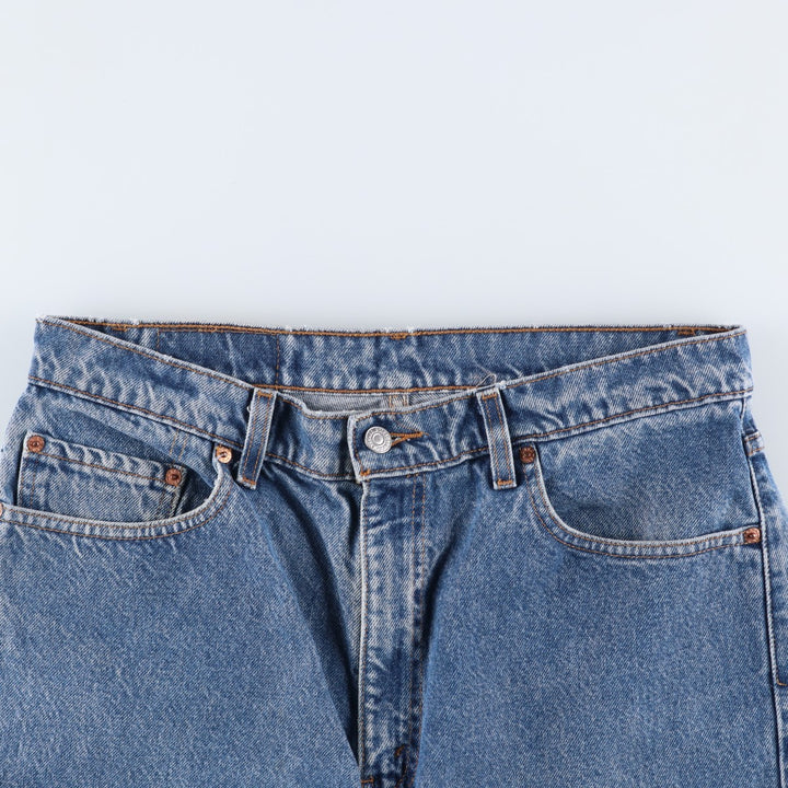 90'S Levi's 00505-0216 Regular Fit Straight Leg Tapered Denim Pants, Men's, Size 34 (Vintage) cotton blue type Vintage Second Hand