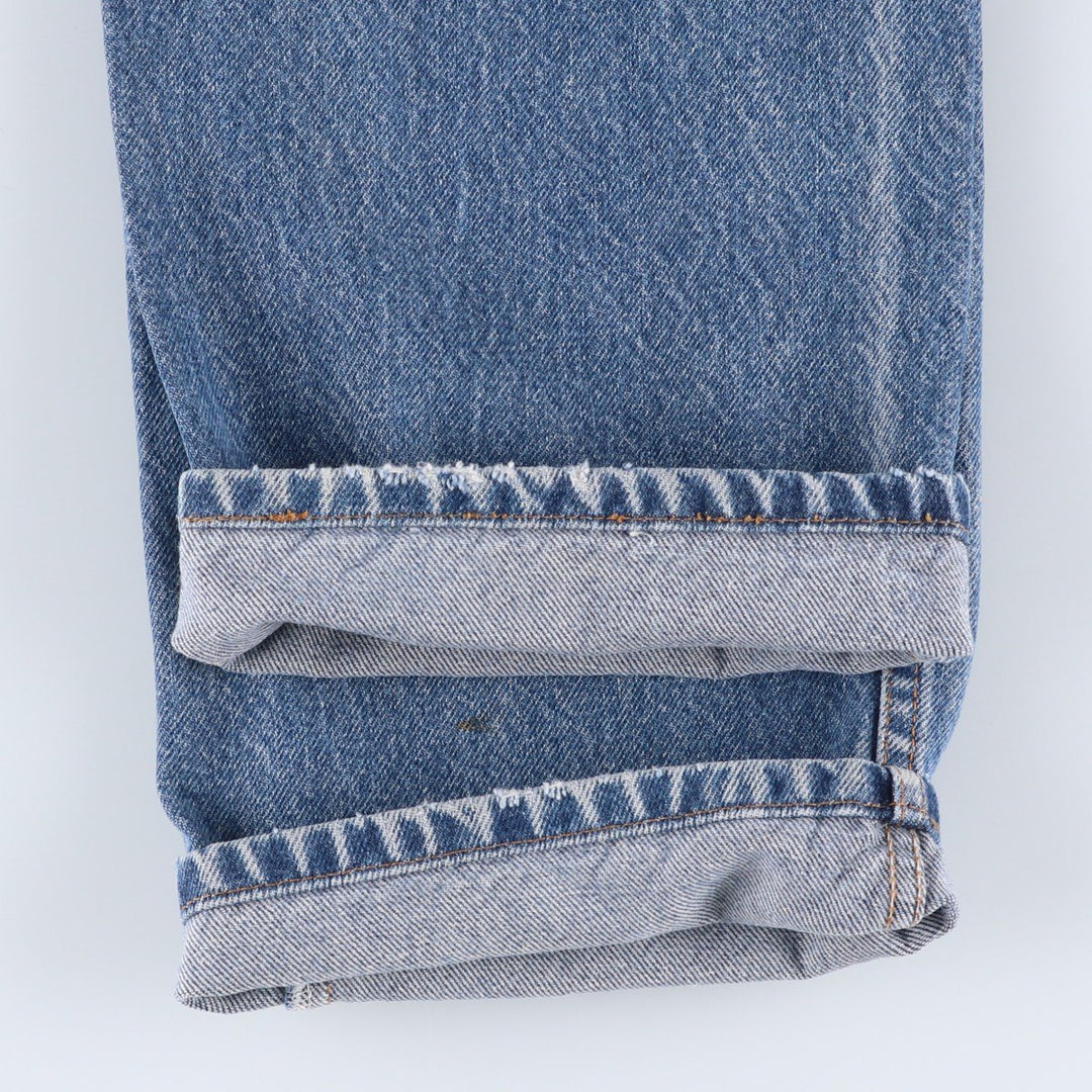 90'S Levi's 00505-0216 Regular Fit Straight Leg Tapered Denim Pants, Men's, Size 34 (Vintage) cotton blue type Vintage Second Hand
