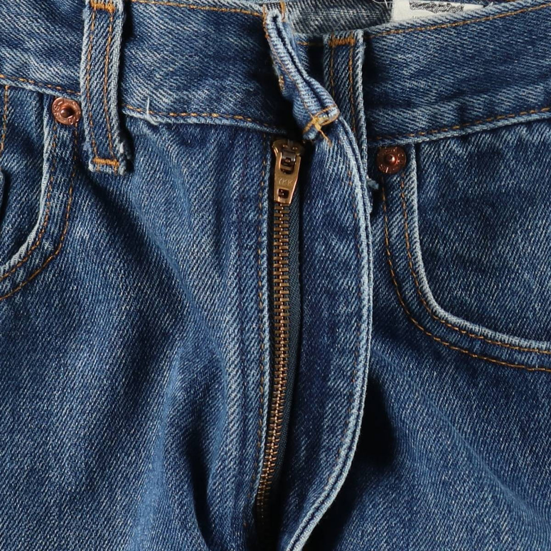 1990'S Levi's 505 Regular Fit Straight Leg Tapered Denim Pants, Made in Canada, Men's Size W30 (approx.), Vintage cotton blue type Vintage Second Hand