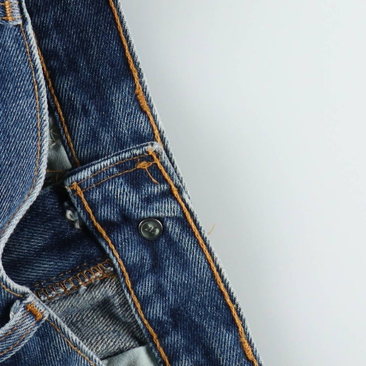 1990'S Levi's 505 Regular Fit Straight Leg Tapered Denim Pants, Made in Canada, Men's Size W30 (approx.), Vintage cotton blue type Vintage Second Hand