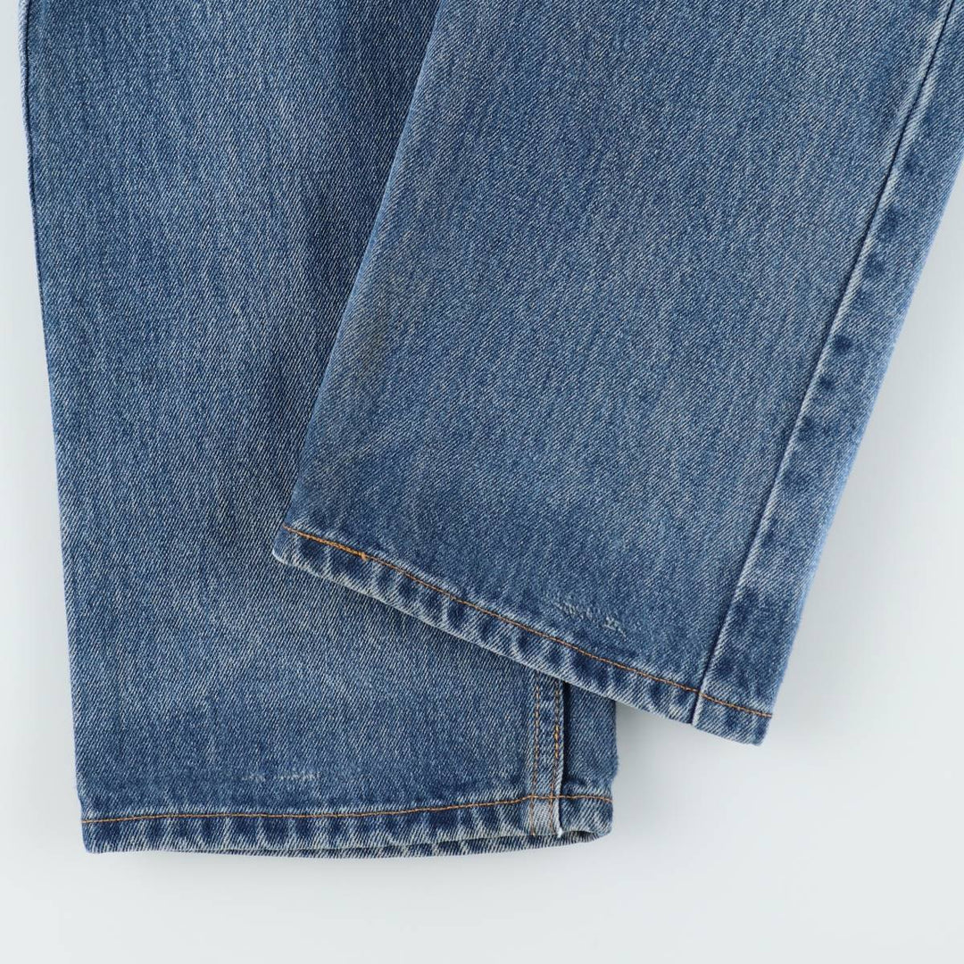 1990'S Levi's 505 Regular Fit Straight Leg Tapered Denim Pants, Made in Canada, Men's Size W30 (approx.), Vintage cotton blue type Vintage Second Hand