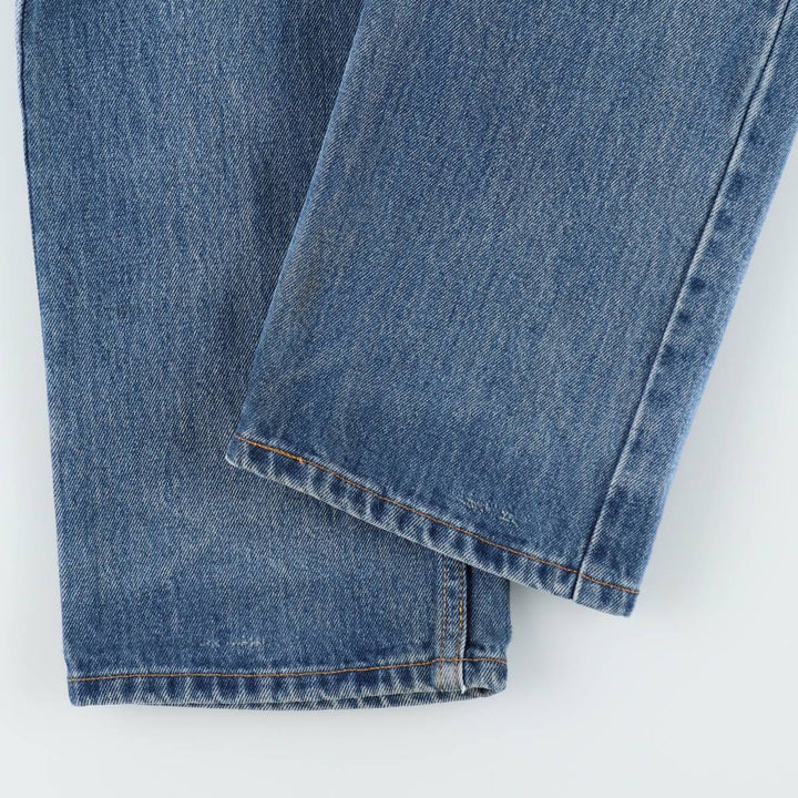 1990'S Levi's 505 Regular Fit Straight Leg Tapered Denim Pants, Made in Canada, Men's Size W30 (approx.), Vintage cotton blue type Vintage Second Hand