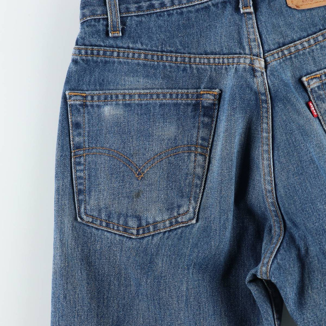 1990'S Levi's 505 Regular Fit Straight Leg Tapered Denim Pants, Made in Canada, Men's Size W30 (approx.), Vintage cotton blue type Vintage Second Hand