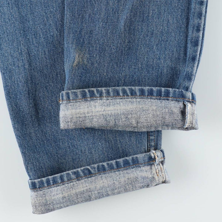 1990'S Levi's 505 Regular Fit Straight Leg Tapered Denim Pants, Made in Canada, Men's Size W30 (approx.), Vintage cotton blue type Vintage Second Hand