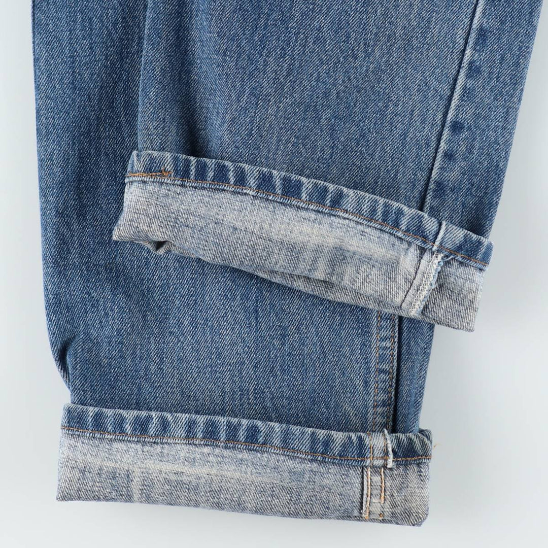 1990'S Levi's 505 Regular Fit Straight Leg Tapered Denim Pants, Made in Canada, Men's Size W30 (approx.), Vintage cotton blue type Vintage Second Hand