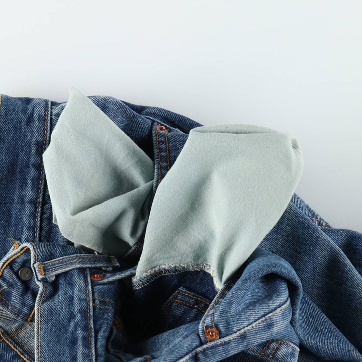 1990'S Levi's 505 Regular Fit Straight Leg Tapered Denim Pants, Made in Canada, Men's Size W30 (approx.), Vintage cotton blue type Vintage Second Hand