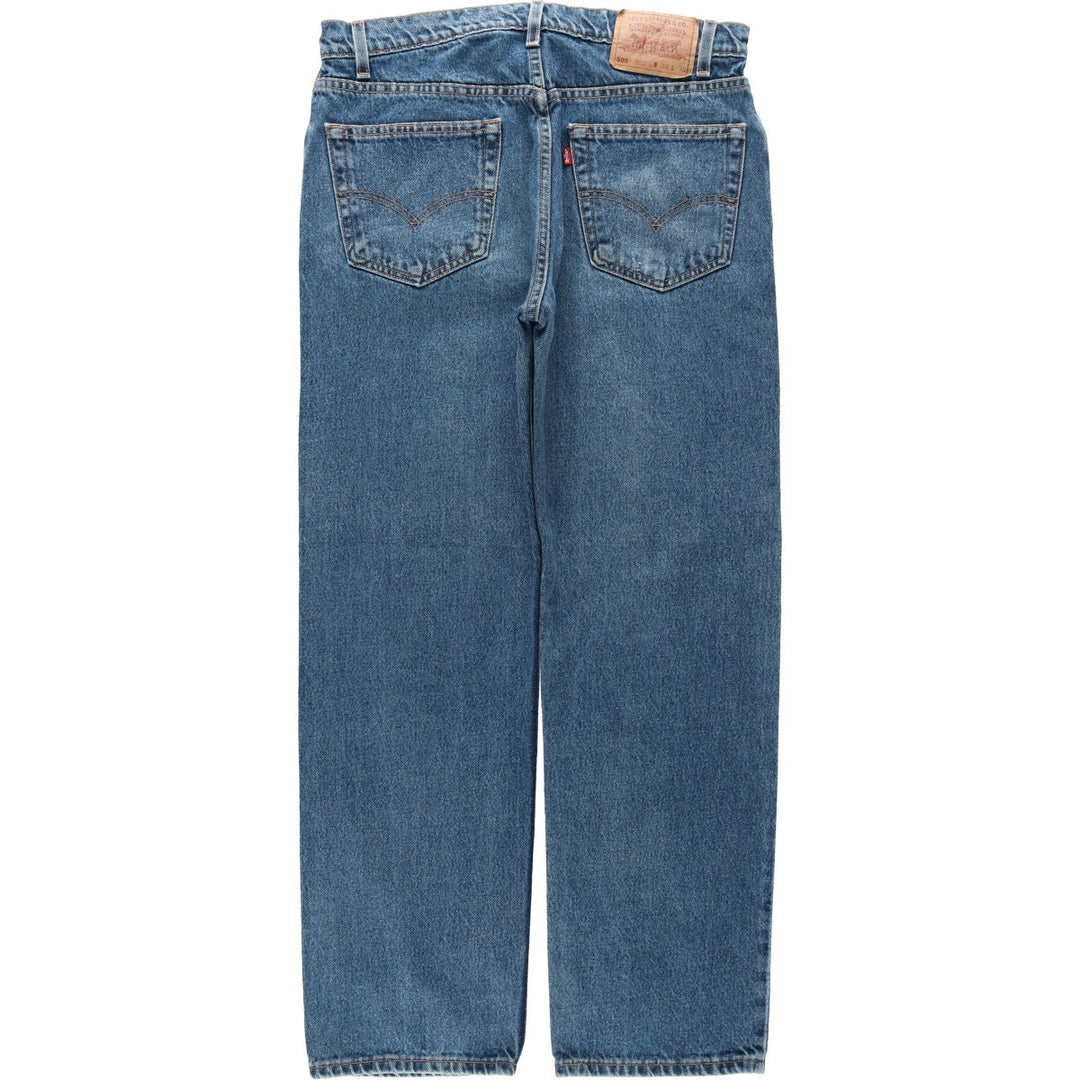 1990'S Levi's 00505-4388 Regular Fit Straight Leg Tapered Denim Pants, Men's Size W34 (approx.), Vintage cotton blue type Vintage Second Hand