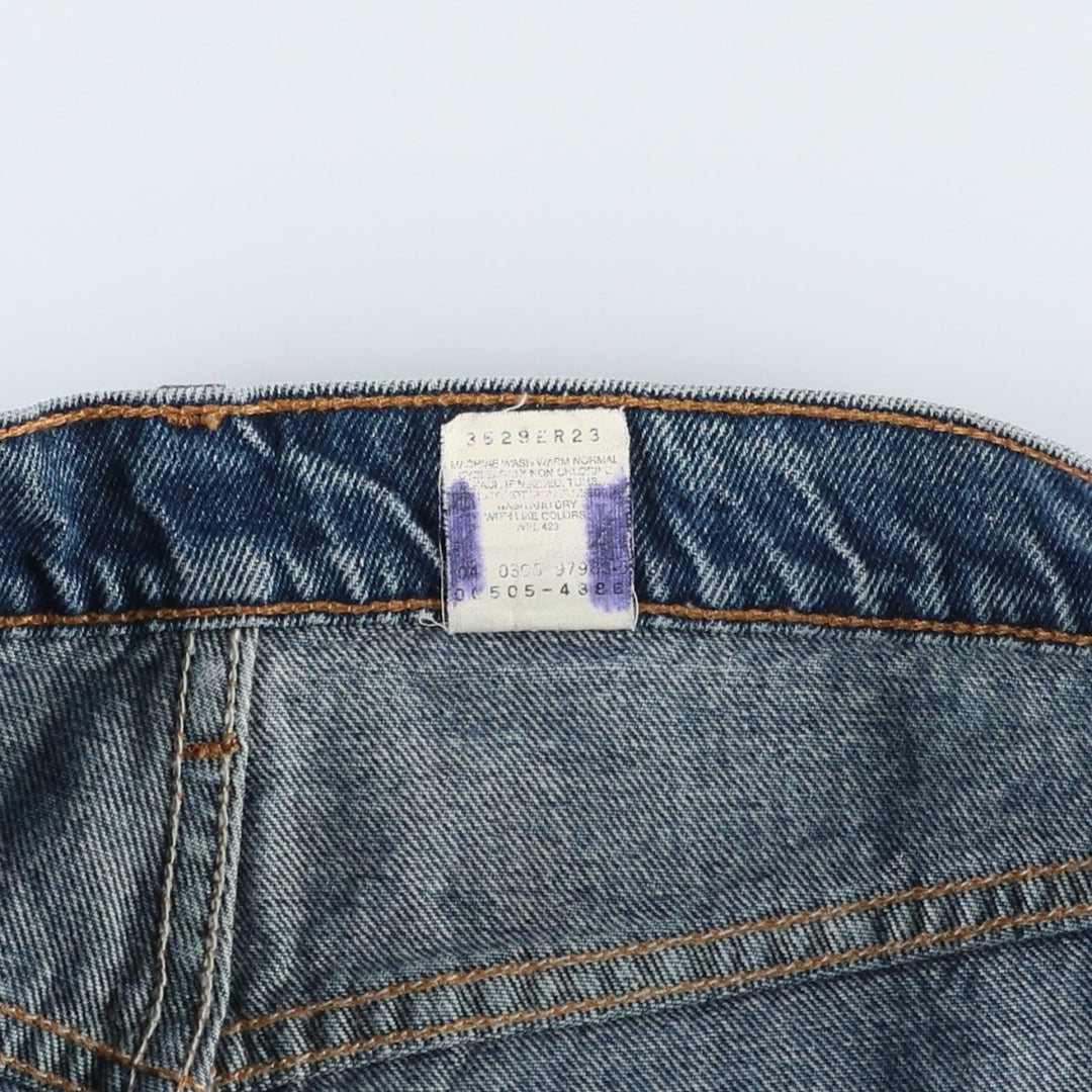 1990'S Levi's 00505-4388 Regular Fit Straight Leg Tapered Denim Pants, Men's Size W34 (approx.), Vintage cotton blue type Vintage Second Hand