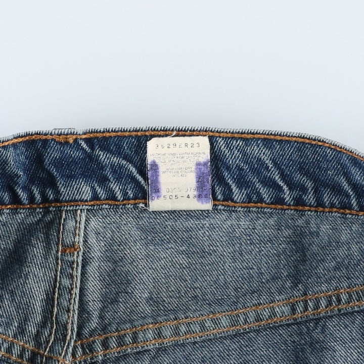 1990'S Levi's 00505-4388 Regular Fit Straight Leg Tapered Denim Pants, Men's Size W34 (approx.), Vintage cotton blue type Vintage Second Hand