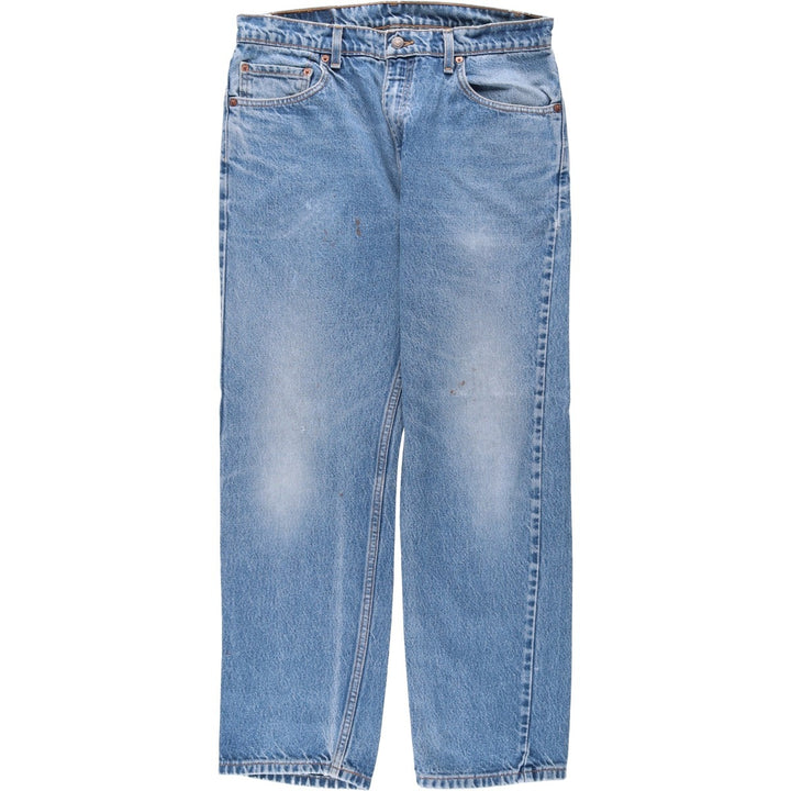 90'S Levi's 00505-0216 Regular Fit Straight Leg Tapered Denim Pants, Men's, Size 34 (Vintage) cotton blue type Vintage Second Hand