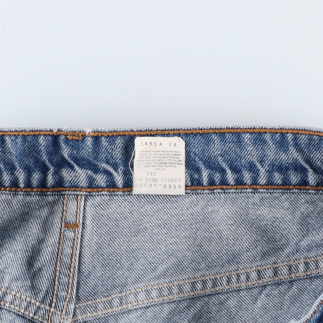 90'S Levi's 00505-0216 Regular Fit Straight Leg Tapered Denim Pants, Men's, Size 34 (Vintage) cotton blue type Vintage Second Hand
