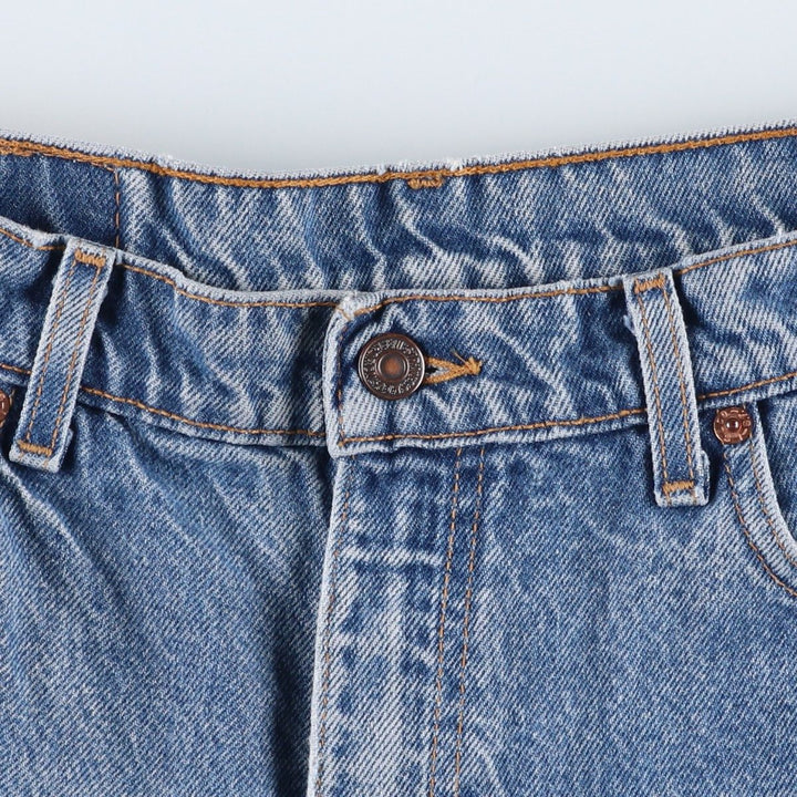 90'S Levi's 00505-0216 Regular Fit Straight Leg Tapered Denim Pants, Men's, Size 34 (Vintage) cotton blue type Vintage Second Hand