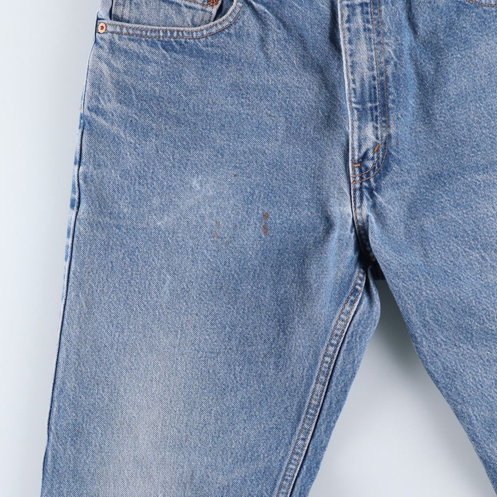 90'S Levi's 00505-0216 Regular Fit Straight Leg Tapered Denim Pants, Men's, Size 34 (Vintage) cotton blue type Vintage Second Hand
