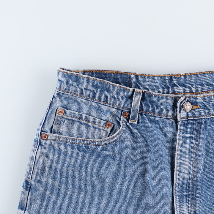 90'S Levi's 00505-0216 Regular Fit Straight Leg Tapered Denim Pants, Men's, Size 34 (Vintage) cotton blue type Vintage Second Hand