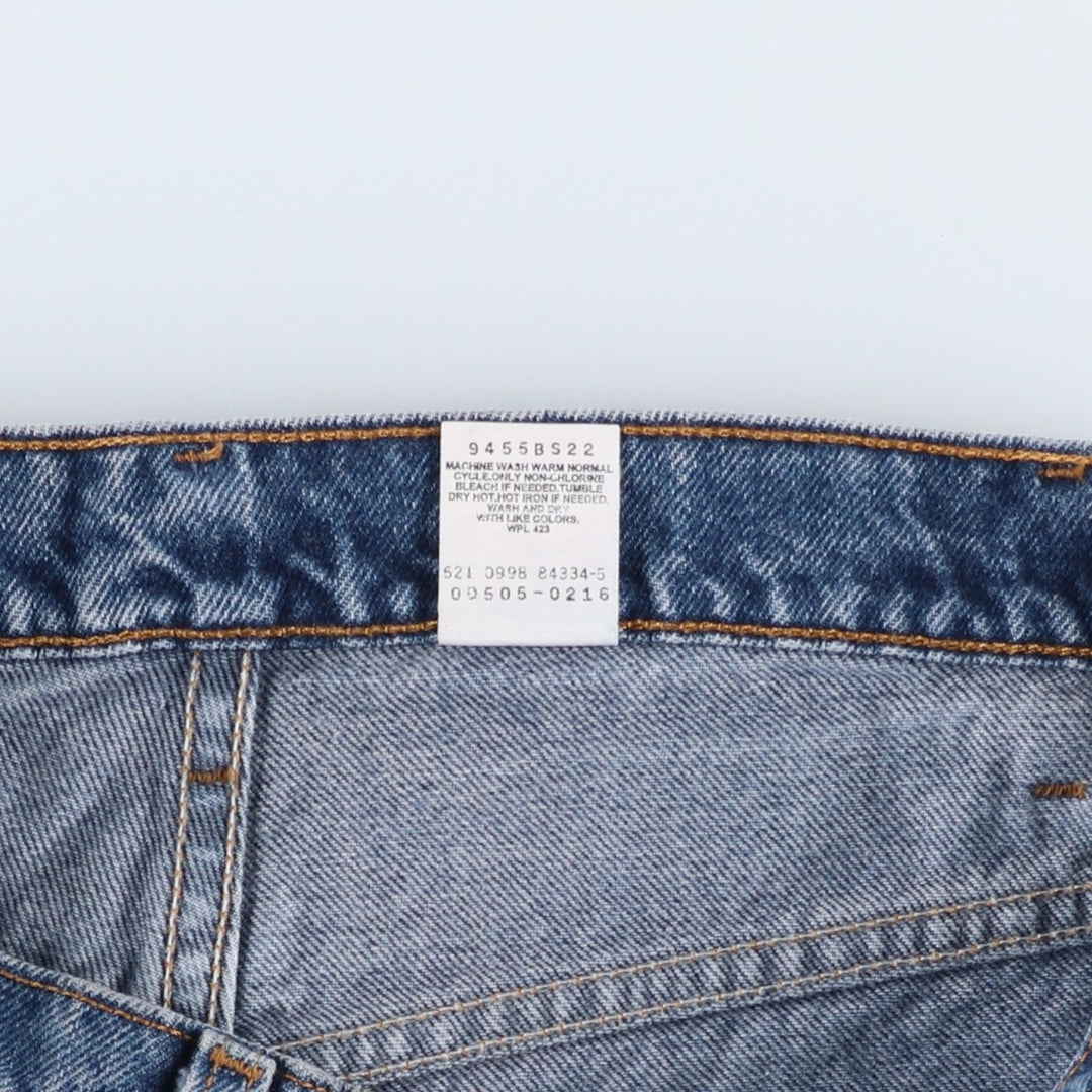 90'S Levi's 00505-0216 Regular Fit Straight Leg Tapered Denim Pants, Men's W30 equivalent, Vintage cotton blue type Vintage Second Hand