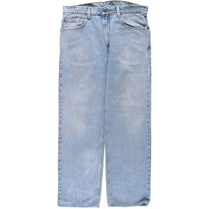 90'S Levi's 505 REGULAR FIT STRAIGHT LEG tapered denim pants for men, size W34, vintage cotton blue type Vintage Second Hand
