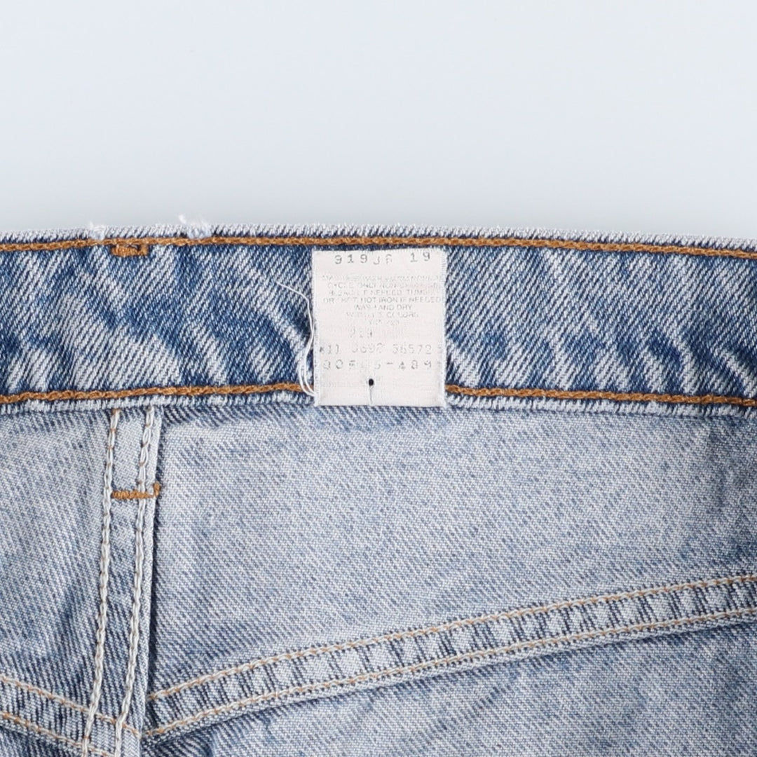 90'S Levi's 505 REGULAR FIT STRAIGHT LEG tapered denim pants for men, size W34, vintage cotton blue type Vintage Second Hand