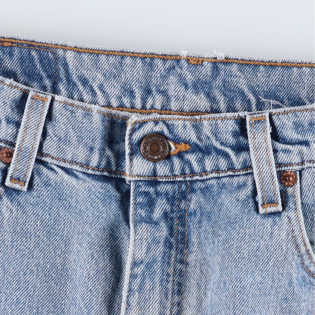 90'S Levi's 505 REGULAR FIT STRAIGHT LEG tapered denim pants for men, size W34, vintage cotton blue type Vintage Second Hand
