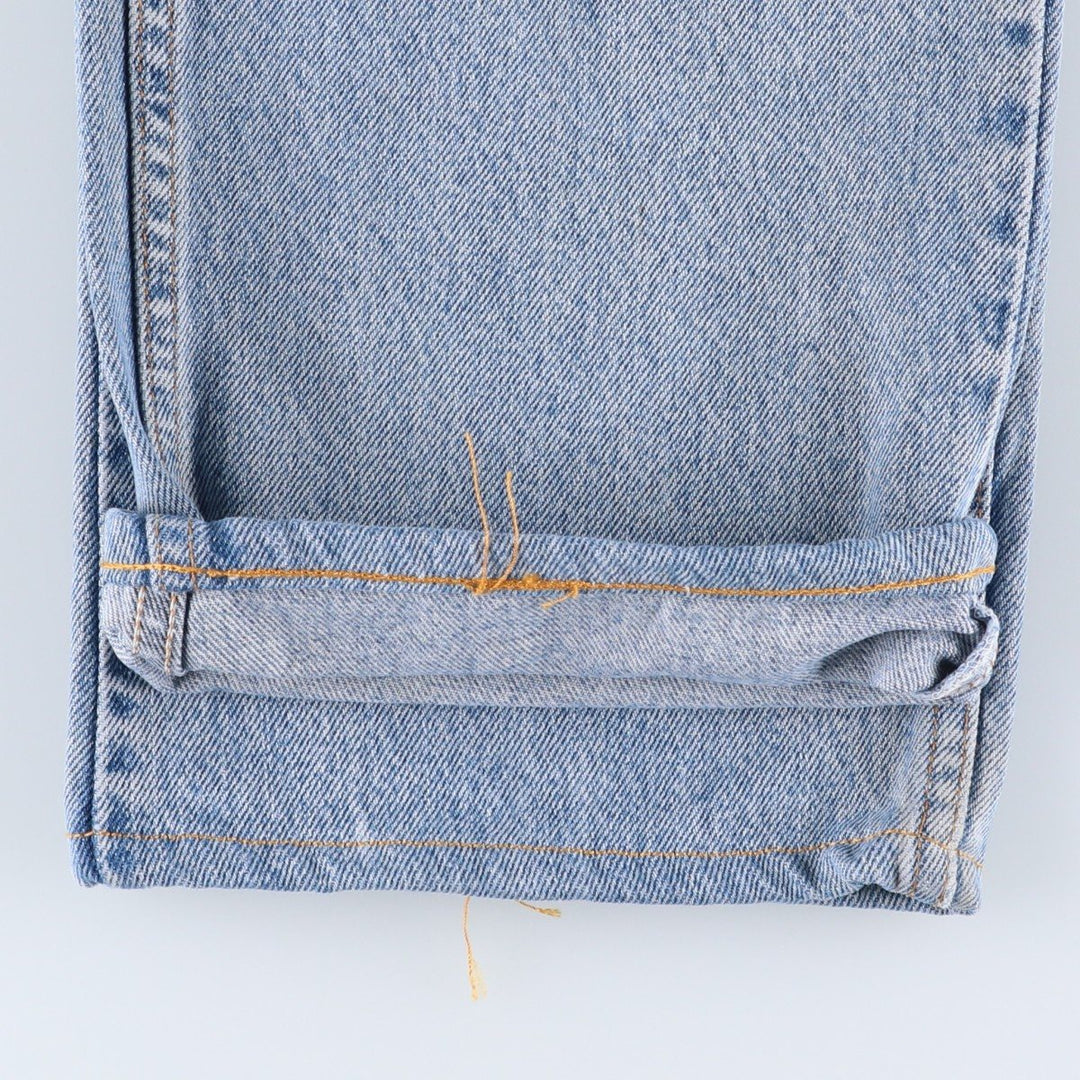 90'S Levi's 505 REGULAR FIT STRAIGHT LEG tapered denim pants for men, size W34, vintage cotton blue type Vintage Second Hand