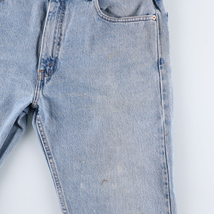 90'S Levi's 505 REGULAR FIT STRAIGHT LEG tapered denim pants for men, size W34, vintage cotton blue type Vintage Second Hand