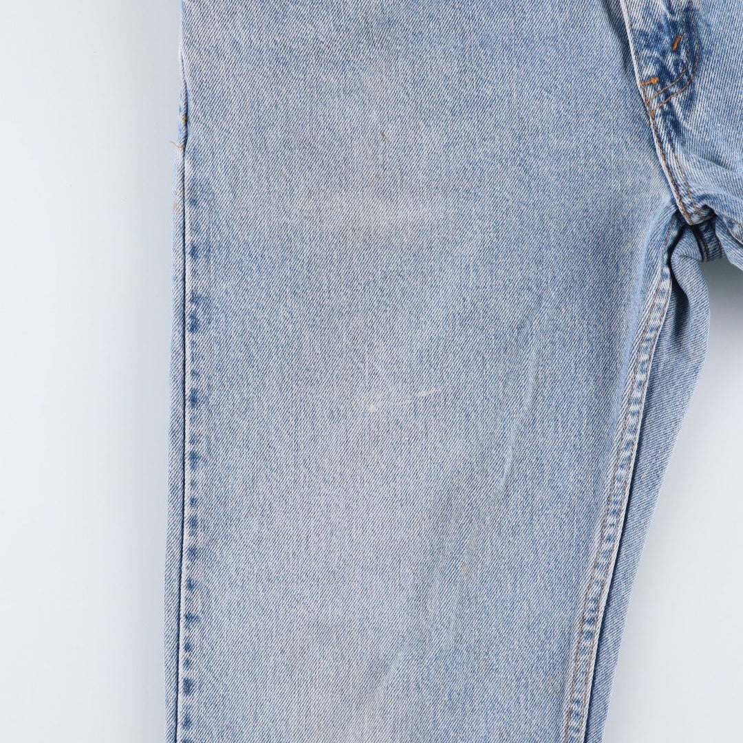 90'S Levi's 505 REGULAR FIT STRAIGHT LEG tapered denim pants for men, size W34, vintage cotton blue type Vintage Second Hand