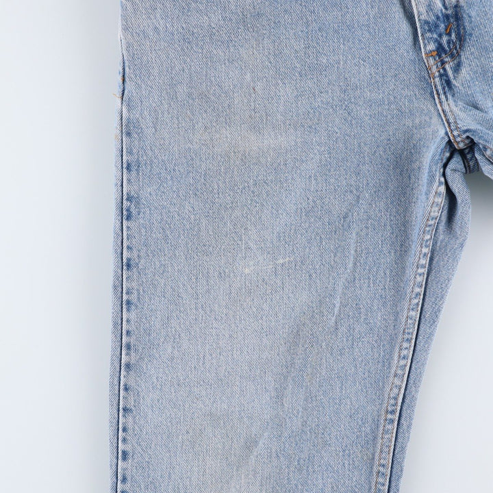 90'S Levi's 505 REGULAR FIT STRAIGHT LEG tapered denim pants for men, size W34, vintage cotton blue type Vintage Second Hand
