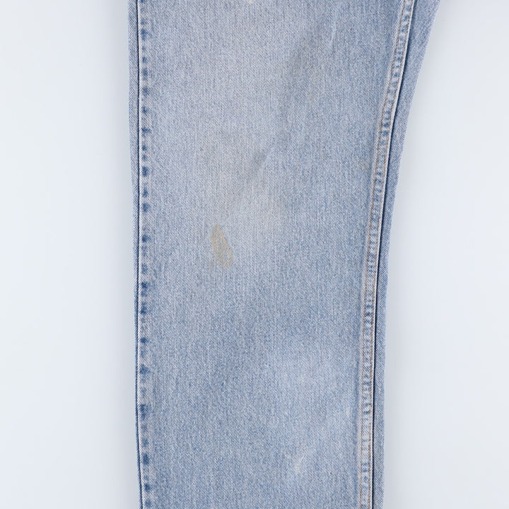 90'S Levi's 505 REGULAR FIT STRAIGHT LEG tapered denim pants for men, size W34, vintage cotton blue type Vintage Second Hand
