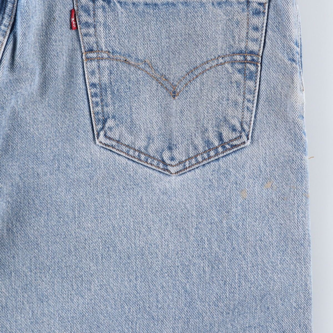 90'S Levi's 505 REGULAR FIT STRAIGHT LEG tapered denim pants for men, size W34, vintage cotton blue type Vintage Second Hand
