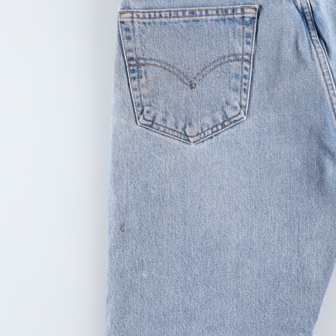 90'S Levi's 505 REGULAR FIT STRAIGHT LEG tapered denim pants for men, size W34, vintage cotton blue type Vintage Second Hand