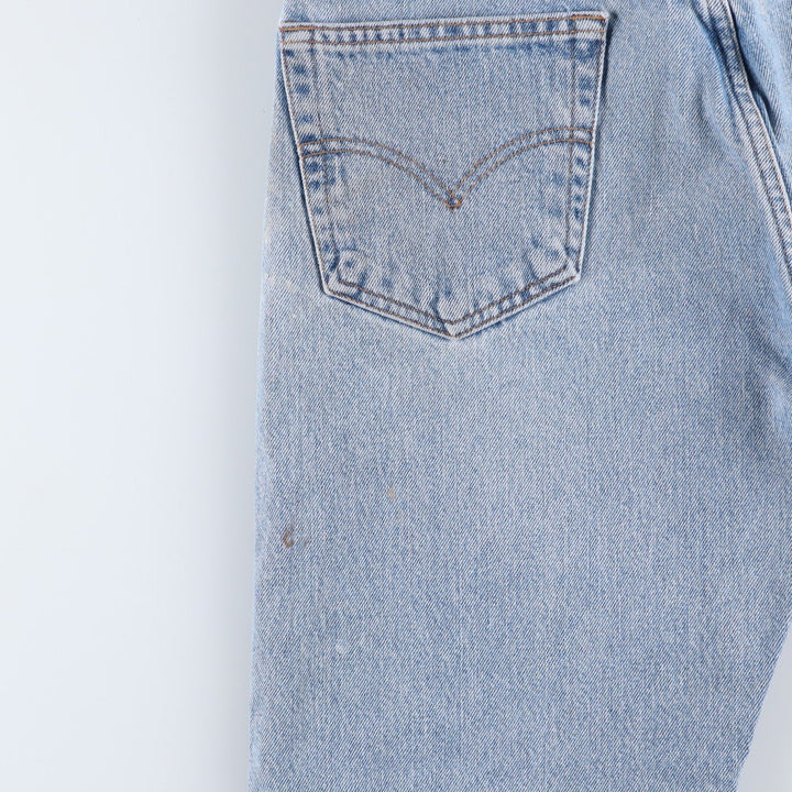 90'S Levi's 505 REGULAR FIT STRAIGHT LEG tapered denim pants for men, size W34, vintage cotton blue type Vintage Second Hand