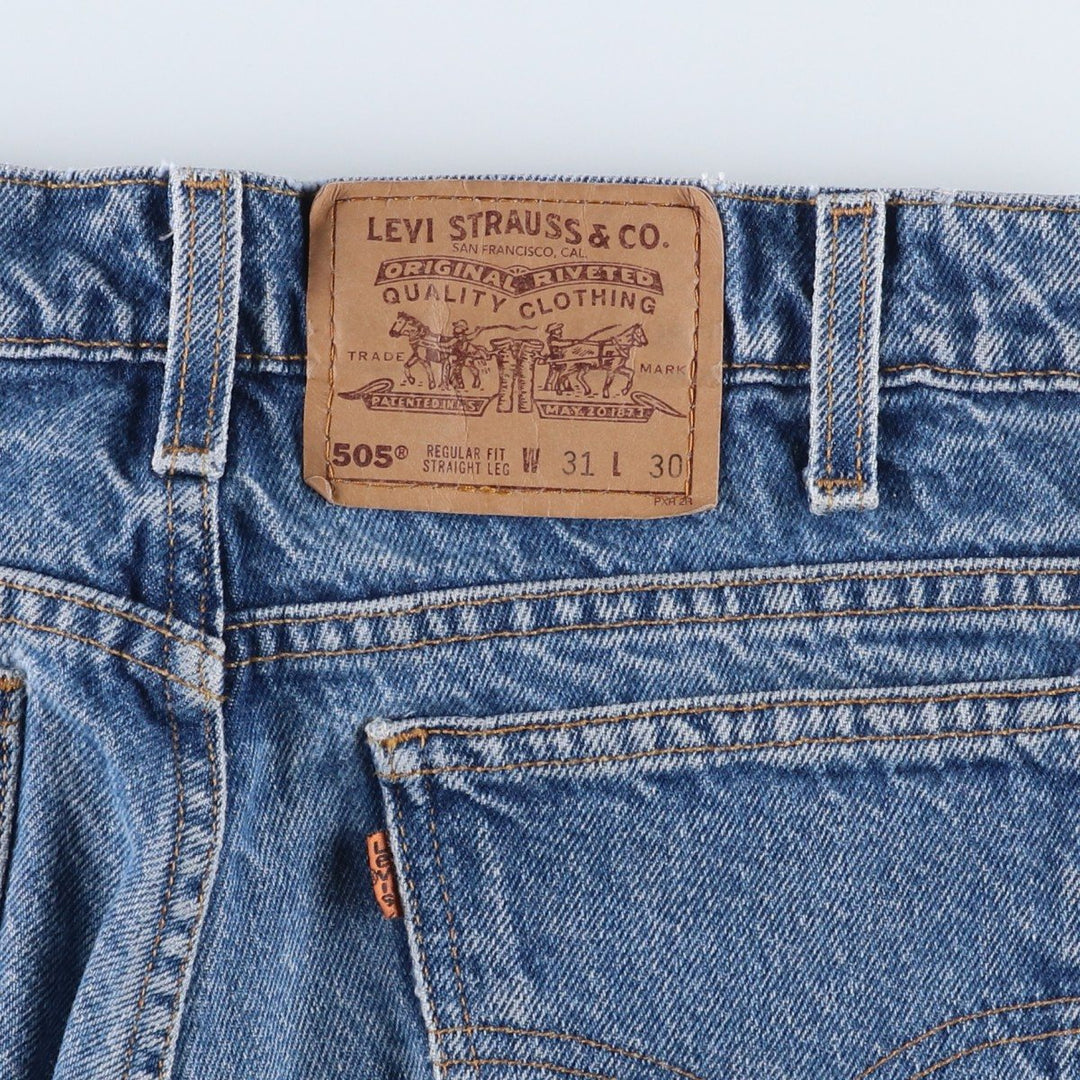 90'S Levi's 40505-0215 Regular Fit Straight Leg Orange Tab Tapered Denim Pants Men's W30 Vintage cotton blue type Vintage Second Hand