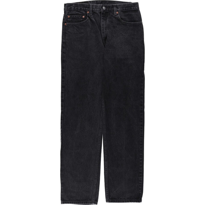 90'S Levi's 505-0260 Regular Fit Straight Leg Black Denim Tapered Jeans Men's W33 Vintage cotton black type Vintage Second Hand