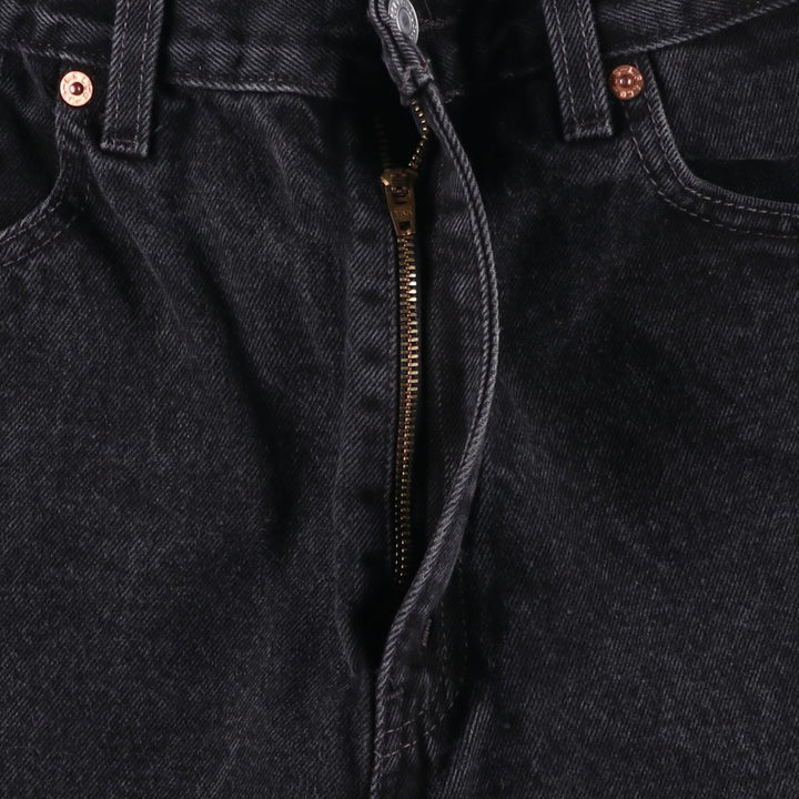 90'S Levi's 505-0260 Regular Fit Straight Leg Black Denim Tapered Jeans Men's W33 Vintage cotton black type Vintage Second Hand