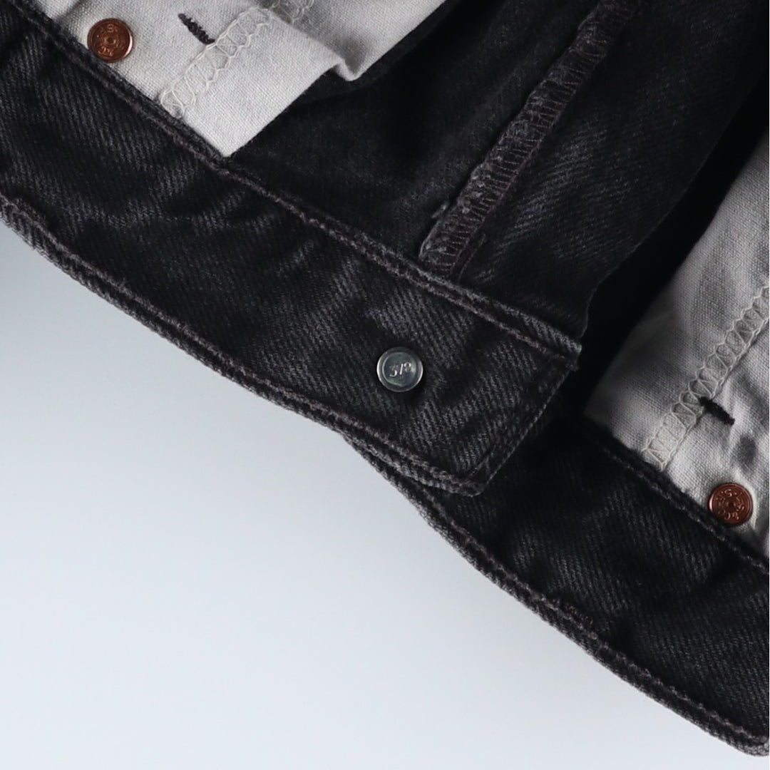 00'S Levi's 505 REGULAR FIT STRAIGHT LEG black denim tapered denim pants for men, size w34 cotton black type Vintage Second Hand