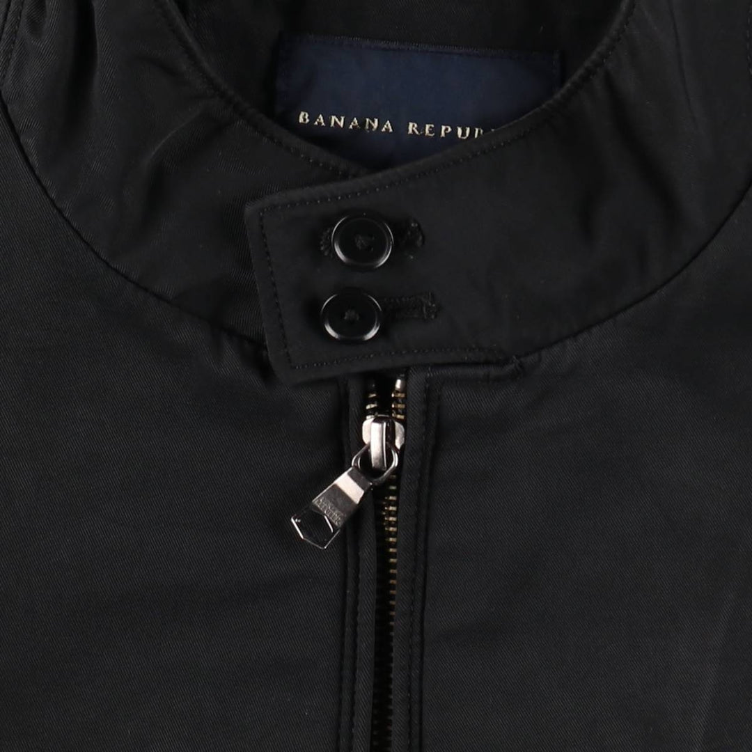Banana Republic Harrington Jacket Swing Top (Men's Size L) Nylon black type Vintage Second Hand