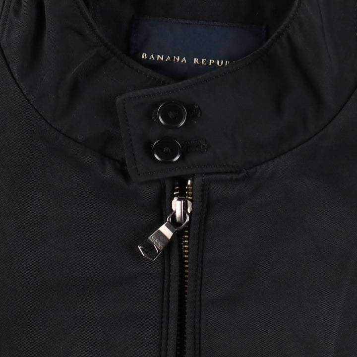 Banana Republic Harrington Jacket Swing Top (Men's Size L) Nylon black type Vintage Second Hand