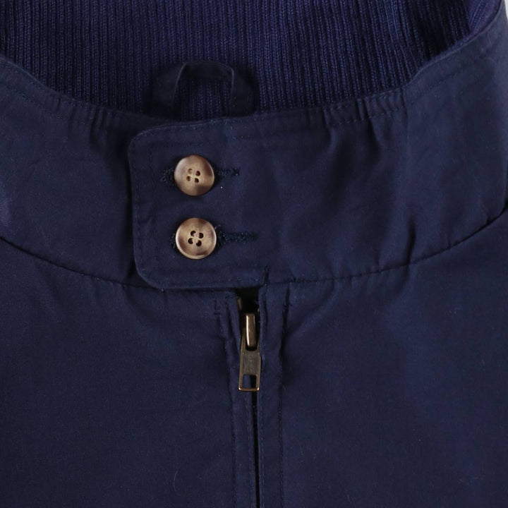 1990'S Eddie Bauer Check Pattern Lined Harrington Jacket Swing Top Men's Size L (Equivalent) Vintage polyester Navy blue Vintage Second Hand
