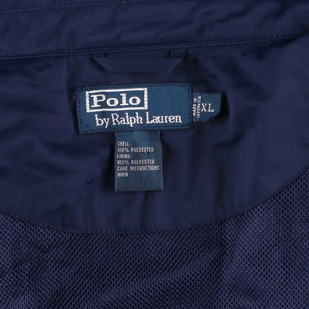 Ralph Lauren POLO by Ralph Lauren Swing Top Sports Jacket Men's XL polyester navy blue type Vintage Second Hand