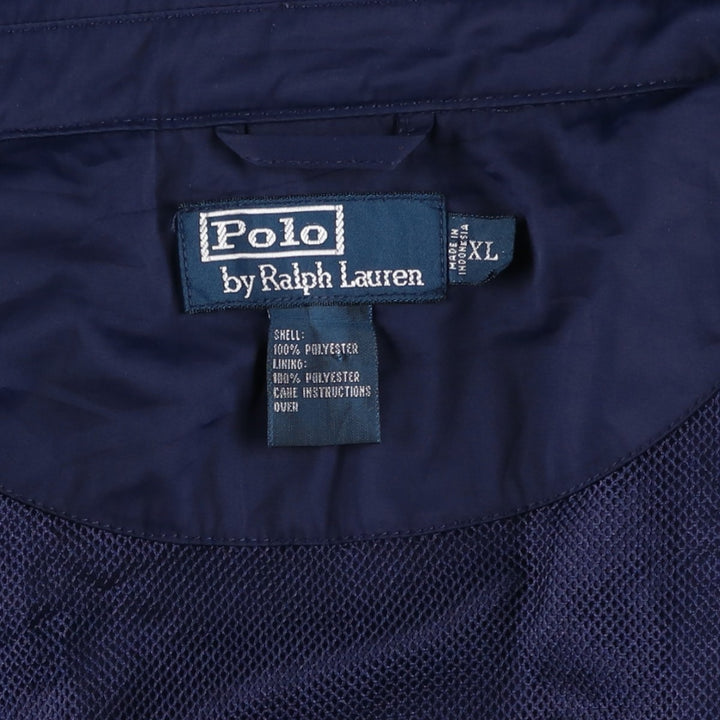 Ralph Lauren POLO by Ralph Lauren Swing Top Sports Jacket Men's XL polyester navy blue type Vintage Second Hand