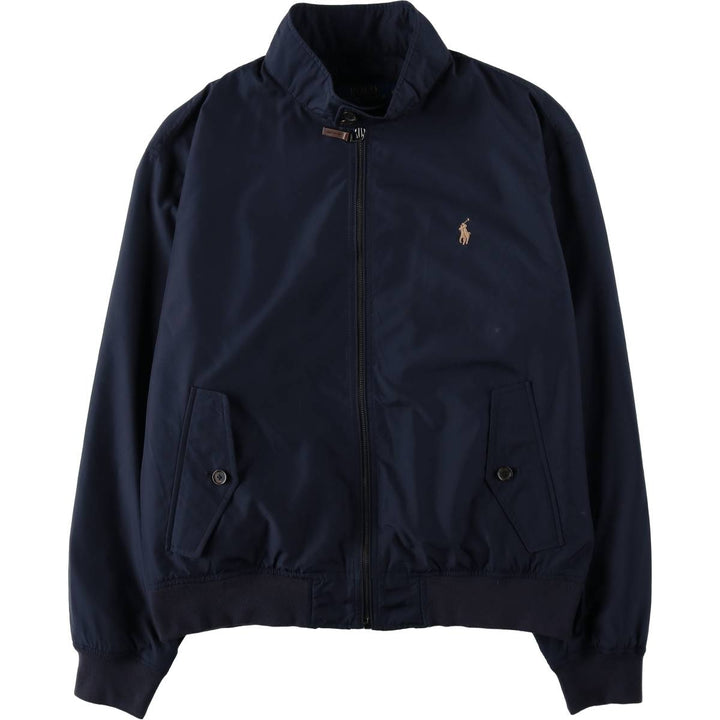 Ralph Lauren POLO RALPH LAUREN Harrington Jacket Swing Top Men's L size polyester navy blue type Vintage Second Hand