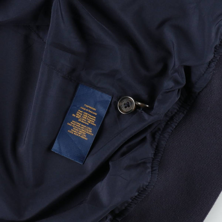 Ralph Lauren POLO RALPH LAUREN Harrington Jacket Swing Top Men's L size polyester navy blue type Vintage Second Hand